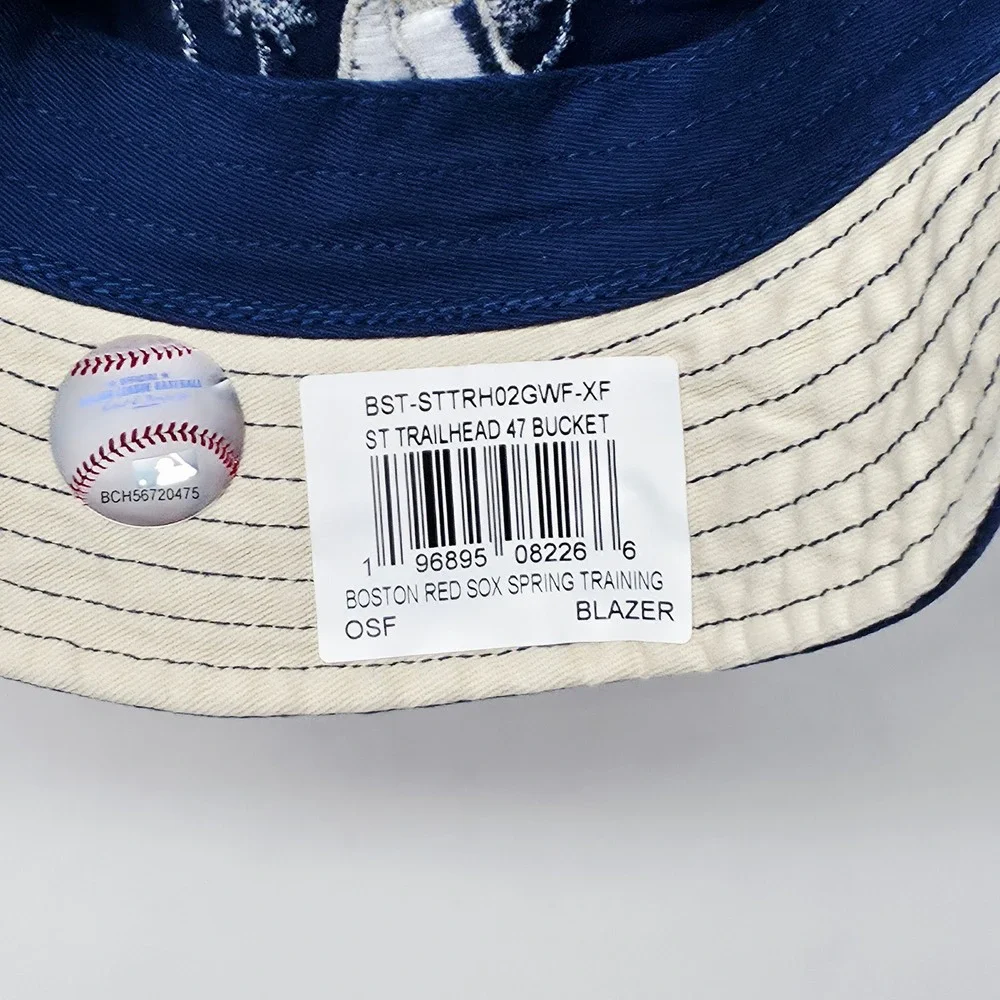 '47 Brand Boston Red Sox MLB Trailhead Bucket Hat Mens Blue Spring Training Cap